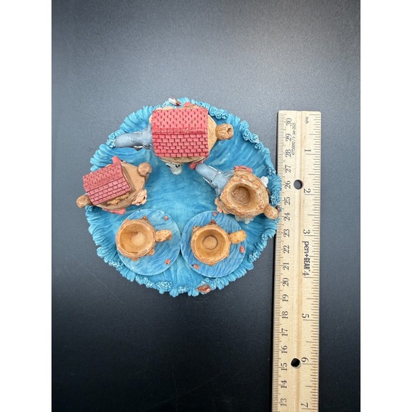 Noah's Ark Miniature/Mini Resin Tea Set Vintage - Complete - Picture 2 of 7